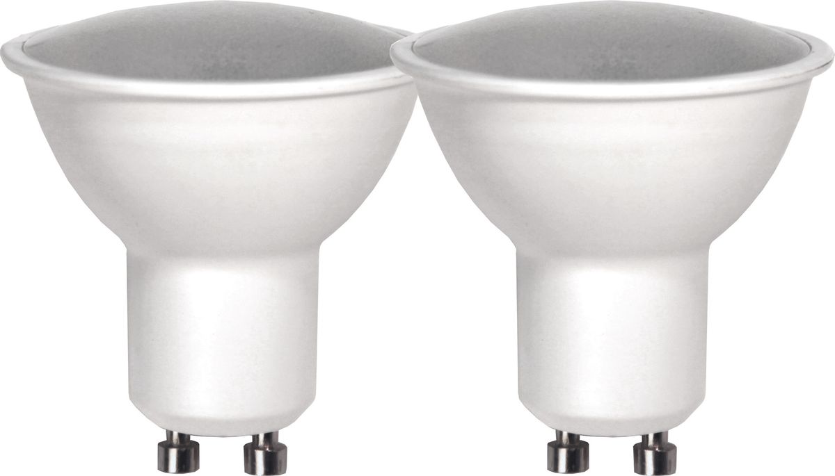 LED Leuchtmittel GU10 2 Pack Spotlight Basic - GU10, 300lm, 3000K, 3W, 230V