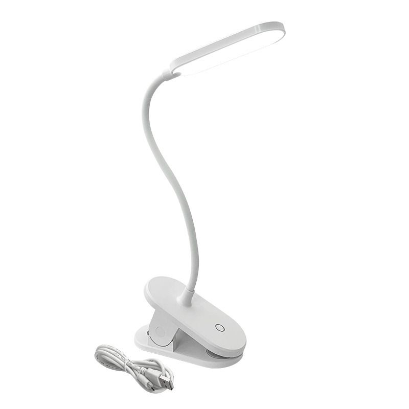 Akku Tisch- Clipleuchte USB/C - 5V DC (USB-C), 2.5W, 160lm, 4000K, 3 Step dimming, weiss