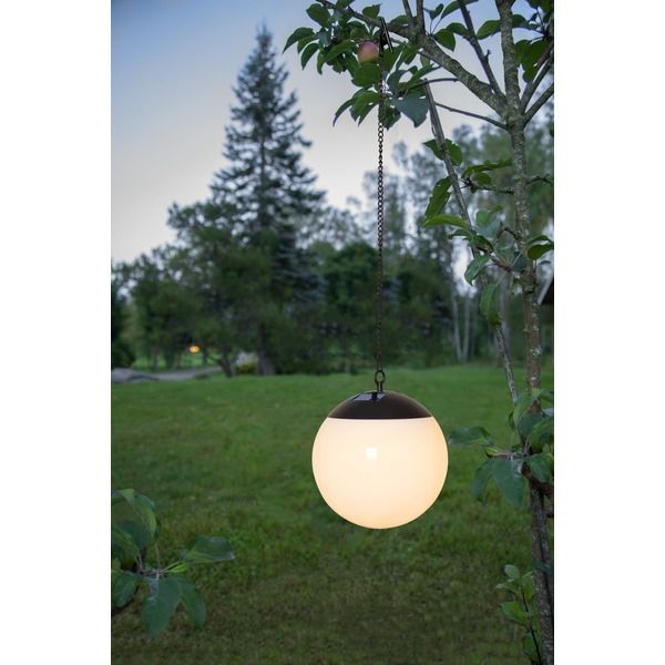 Solar Decoration Globus - IP44, Warmweiss, Dämmerungssensor
