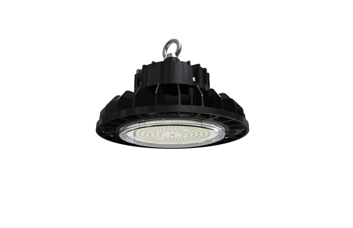 HiCloud LED 150W - Kaltgewalzter Stahl, schwarz, Befestigungsschrauben inklusiv. L=137mm, B=165mm