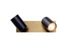 2er Wand- und Deckenleuchten FRIDA L: ca. 24 cm schwarz - GU10, IP20, 40W, 230V
