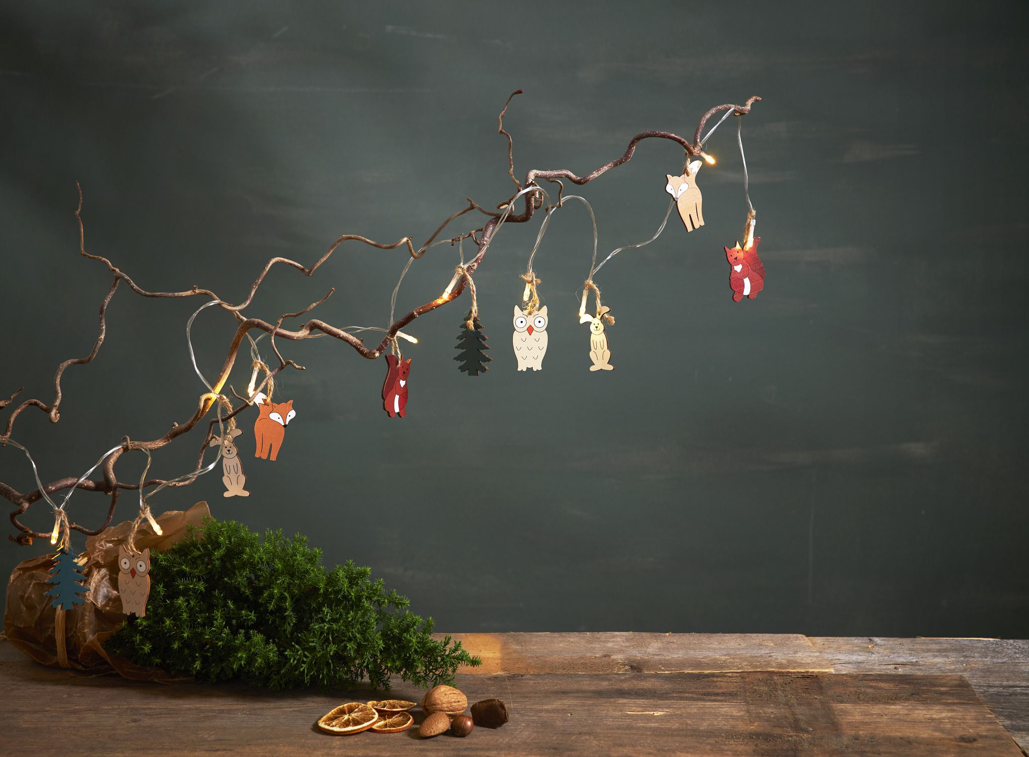 Lichterkette Forest Friends - IP20, Warmweiss, 10 LED