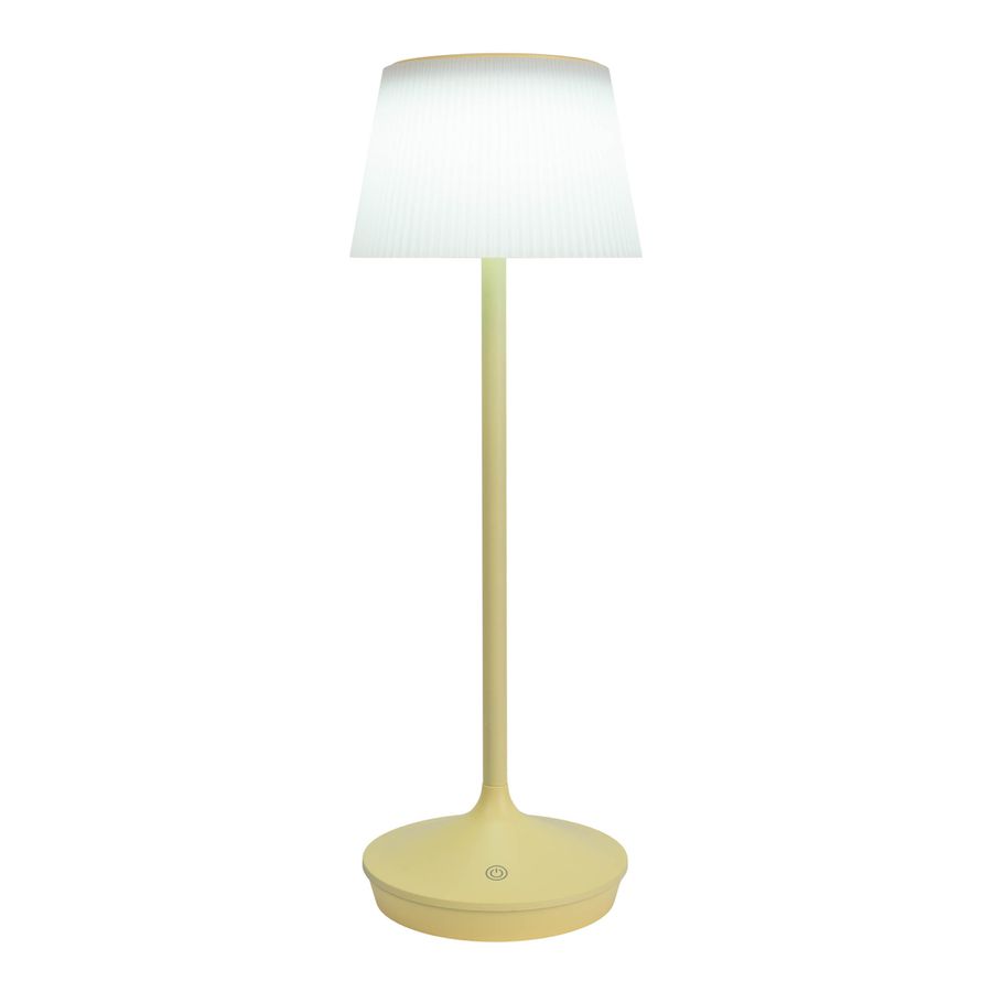 Solar- Akkutischleuchte EMMI gelb inkl. CCT  Touch H: 38 cm - LED-Modul, 3W, IP44