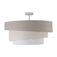 Deckenleuchte  FABRION  : 56cm beige - IP20, E27, Beige