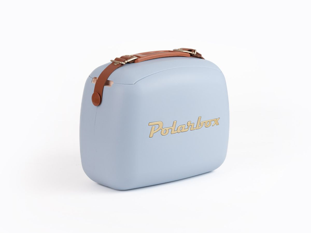 Polarbox CoolerBag foggy 6l inkl. 2 Frischhalte-Dosen 2x nude - Kühlbox, 6l, Vintage Design