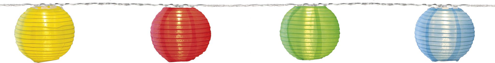Lichterkette Festival Netzbetrieben - IP44 - Stecker IP55, Warmweiss, 10 LED's, 450cm
