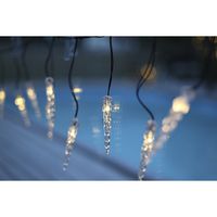 System Decor Extra, Icicle, 500x25cm - Schwarz, Warmweiss