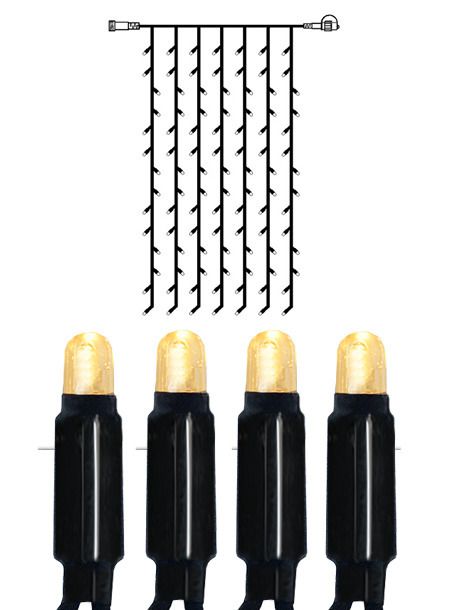 System 24 Extra, Vorhang, 100x200cm - Schwarz, Warmweiss