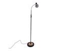 Stehleuchte FUMOSO - E14, max. 1x40W, IP20, schwarz + holz, nicht dimbar, exkl. Leuchtmittel, D=230mm, H=1500mm