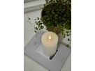LED Pillar Kerze Flamme Flow - Indoor, Weiss, 15 cm höhe, Timerfunktion