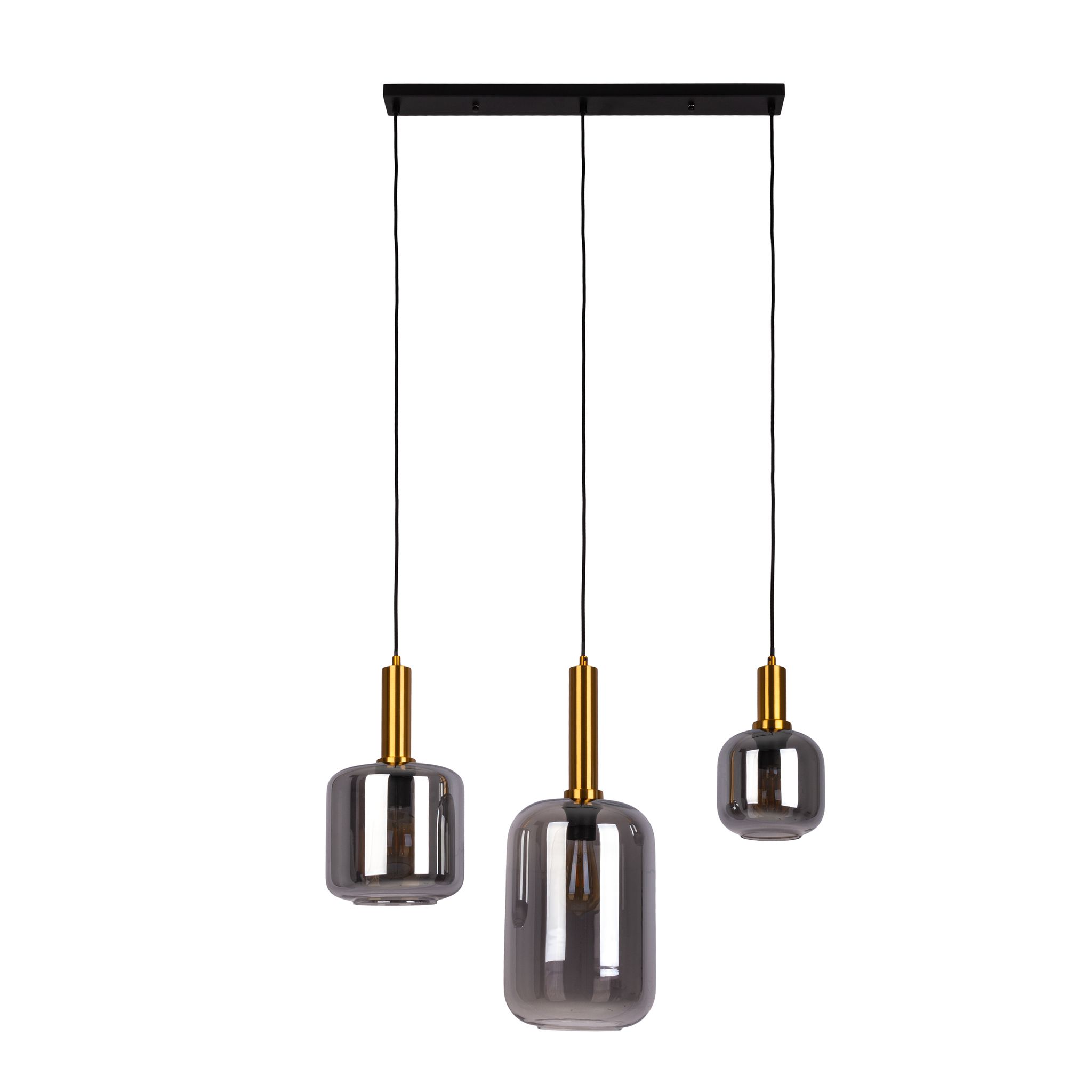 3er Pendelleuchte FUMO - E27, 120W, IP20