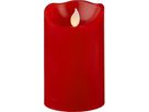 LED Pillar Kerze M-Twinkle - Indoor, Rot, 12.5cm Höhe, Timerfunktion