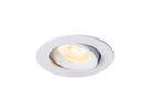 LED Einbaudownlight ALIKI - 8W, 560lm, 2700K, IP44, CRI 90, weiss, dimmbar, D=96mm, H=45mm, BL=83mm