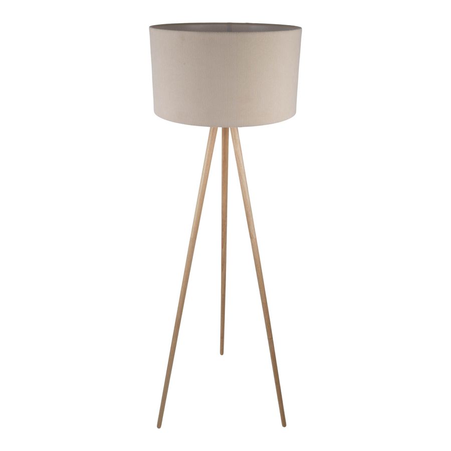 Stehleuchte  ARDITA  H: 152cm beige - IP20, E27, Beige