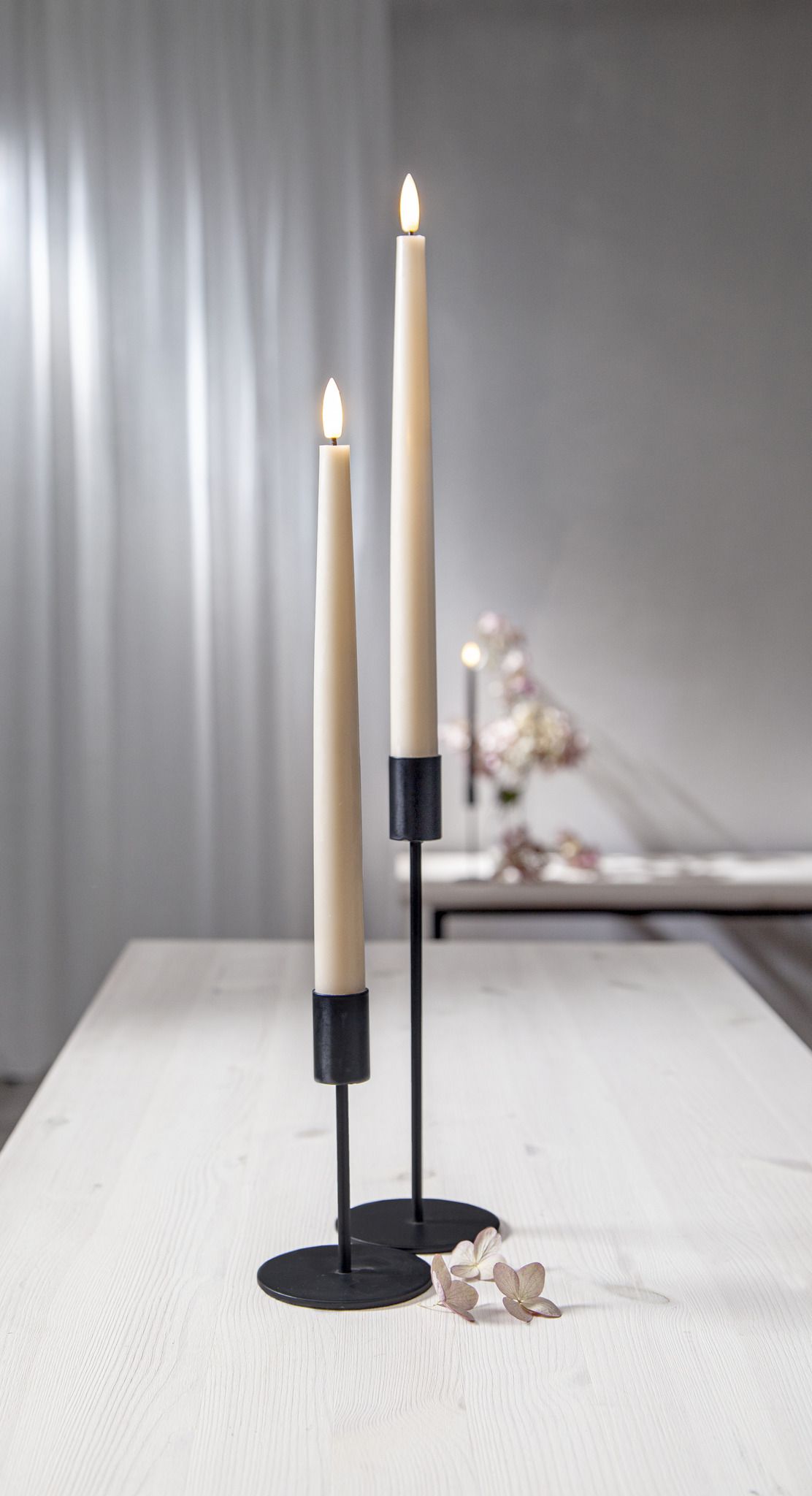 LED Dinner Kerze 2 pack Flamme Slim - 0/20