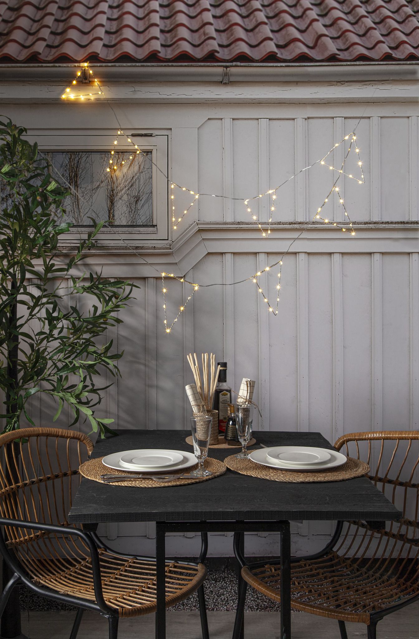 Lichterkette PENNY - IP44, Warmweiss, 11 LED'S