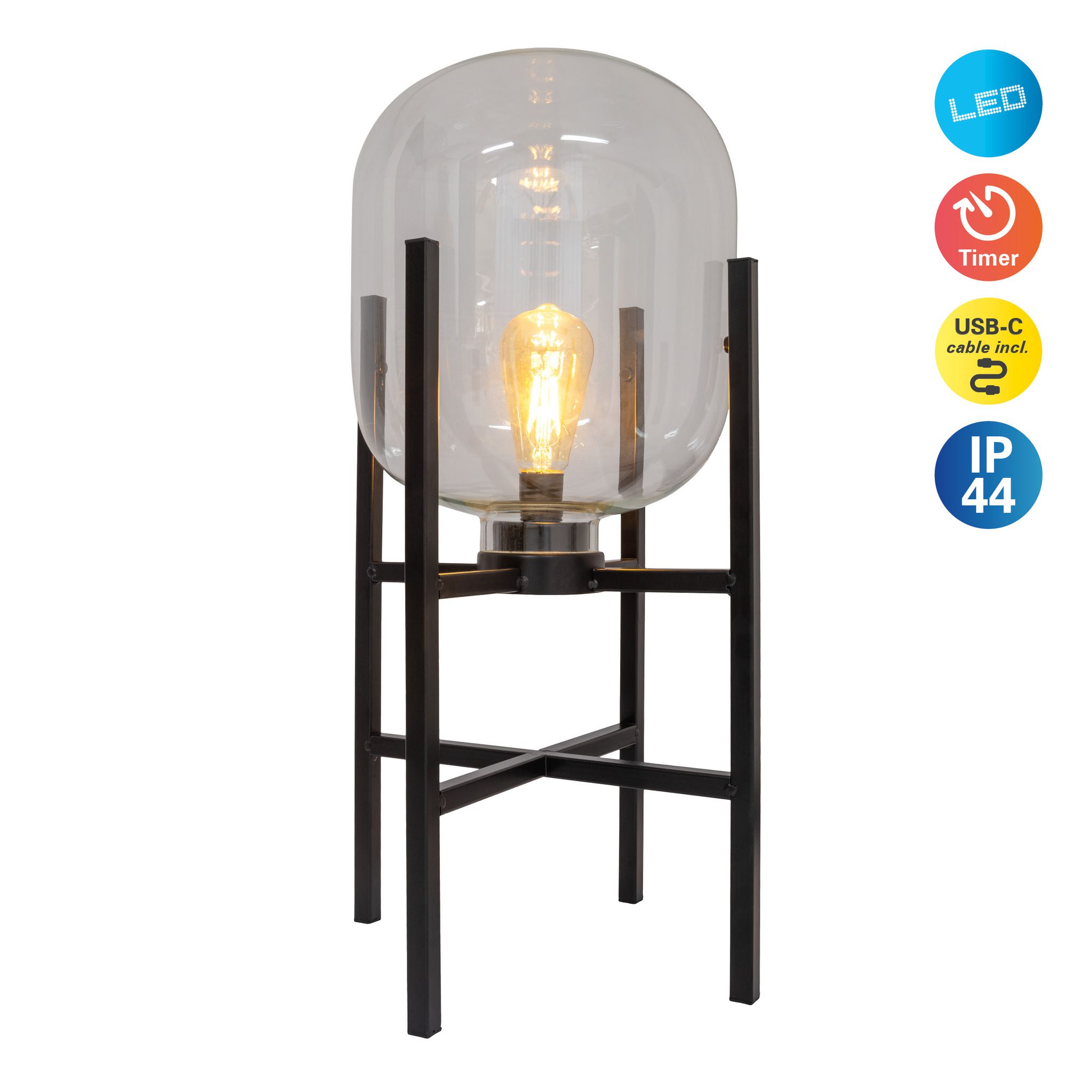 LED-Akku-Sockelleuchte LORA - LED-Modul, IP44