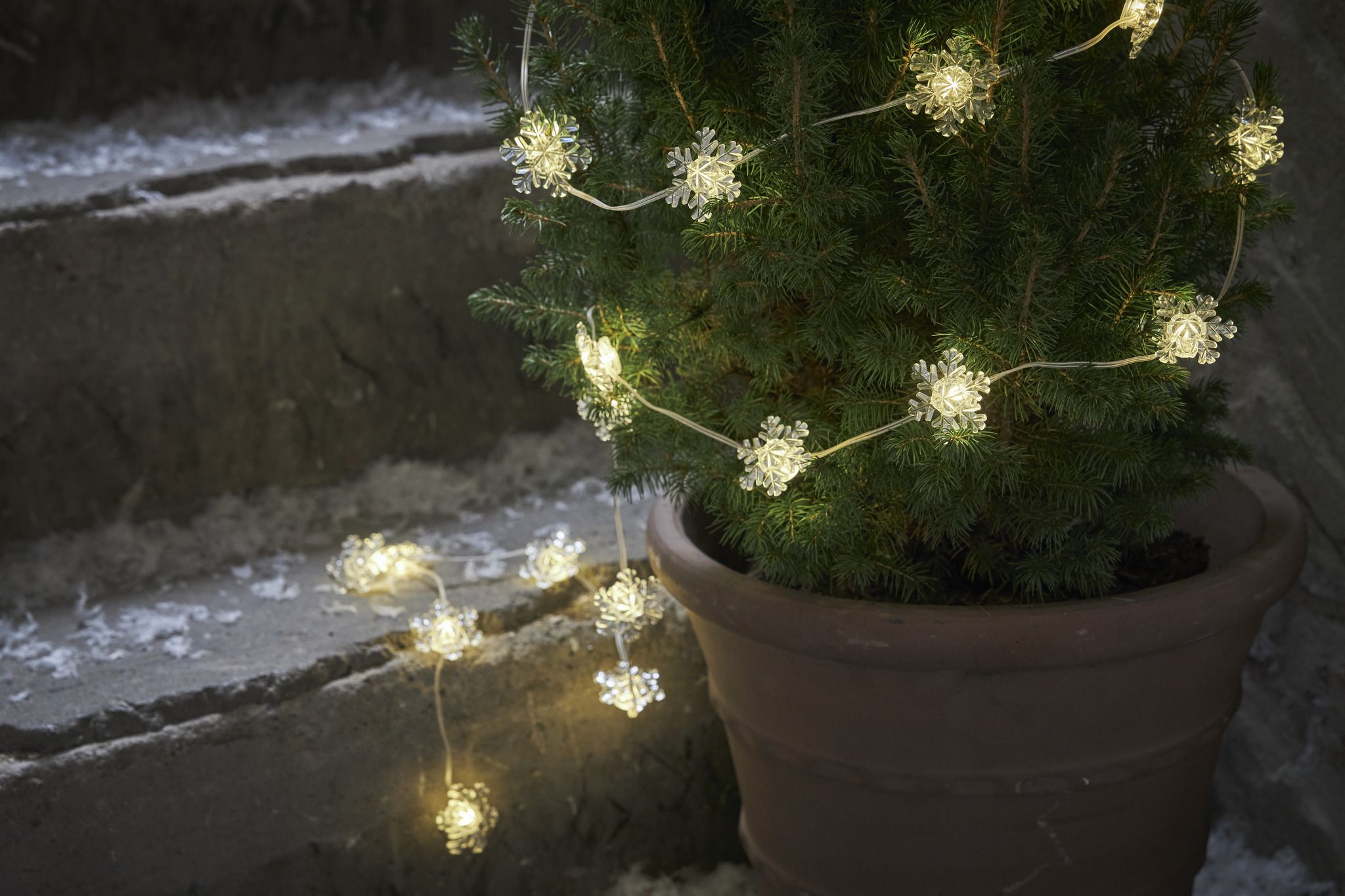 Lichterkette Snowstar - IP44, Warmweiss, 20 LED'S