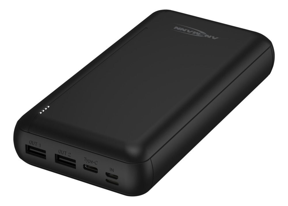 Powerbank, Micro-USB-Kabel 30000 mAh PB212 - Externer Zusatzakku mit zwei USB-Ladebuchse