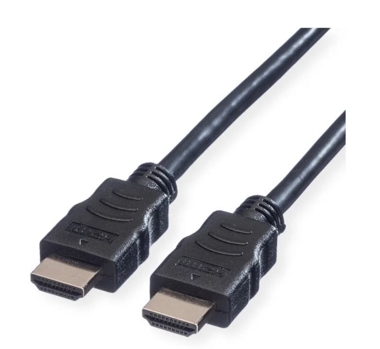 Kabel HDMI schwarz 1.5m - HDMI High Speed Kabel mit Ethernet, schwarz, 1.5 m