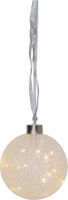 Glasdekoration Glow Snow - IP20, Warmweiss, 15 LED