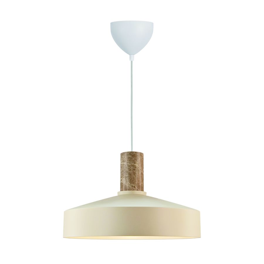 Pendelleuchte Elvas Marmor Beige - 60W, E27, IP20