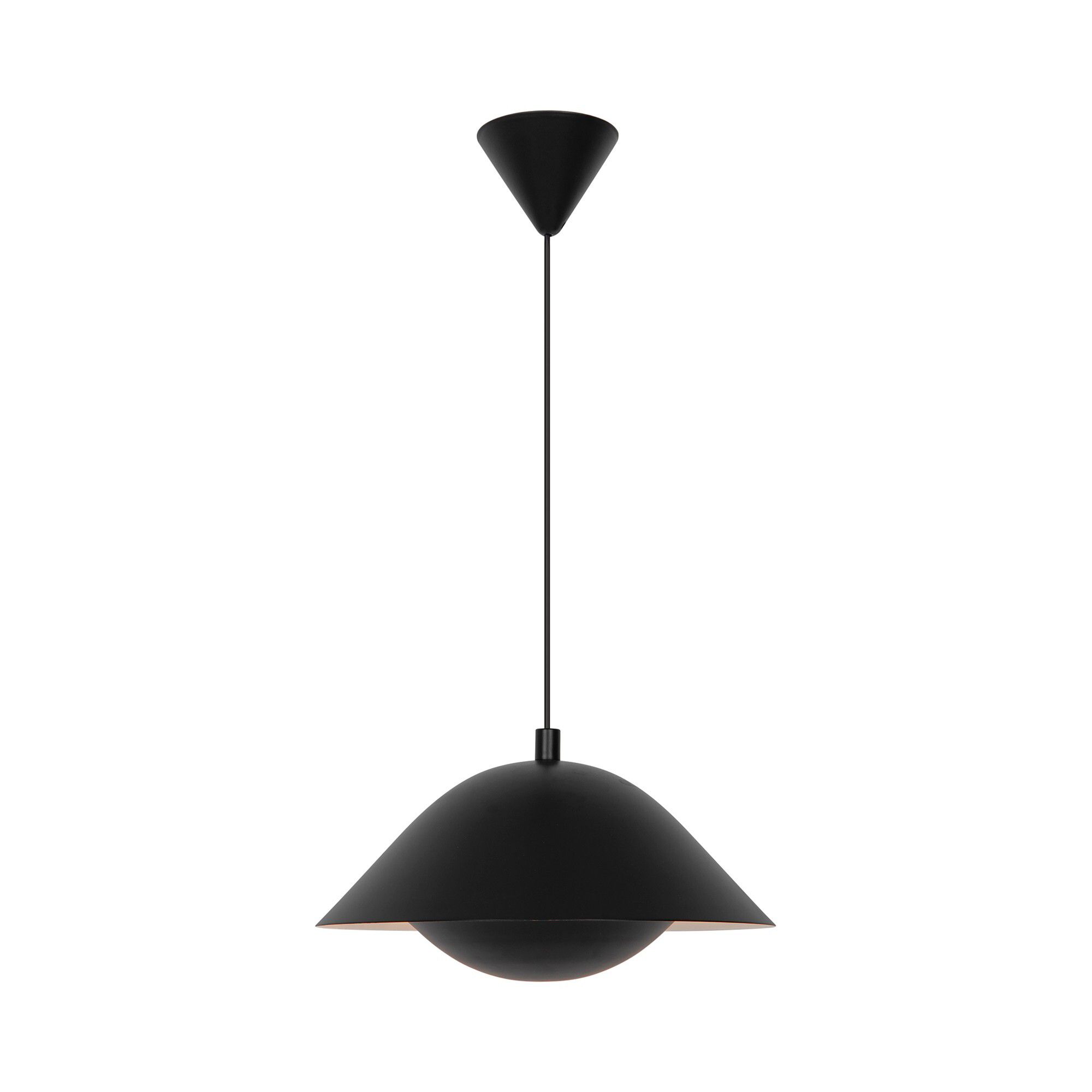 Pendelleuchte FREYA 35 - E27, max.40W, IP20, schwarz, dim. optional, exkl. Leuchtmittel, L=350mm, B=350mm, H=170mm, PL=2000mm