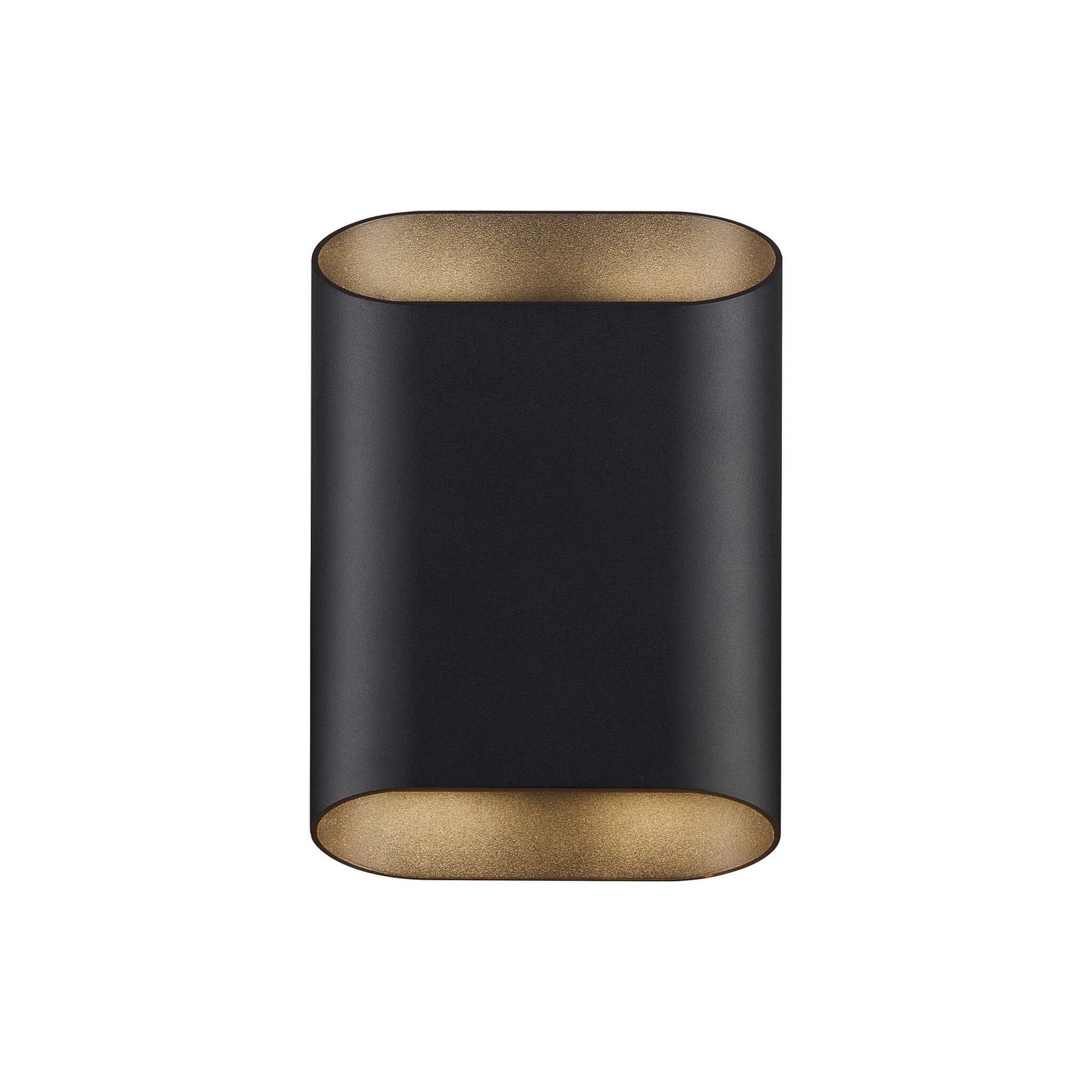 Wandleuchte Nico 22 Round Maxi  Schwarz - 15W, GU10, IP54