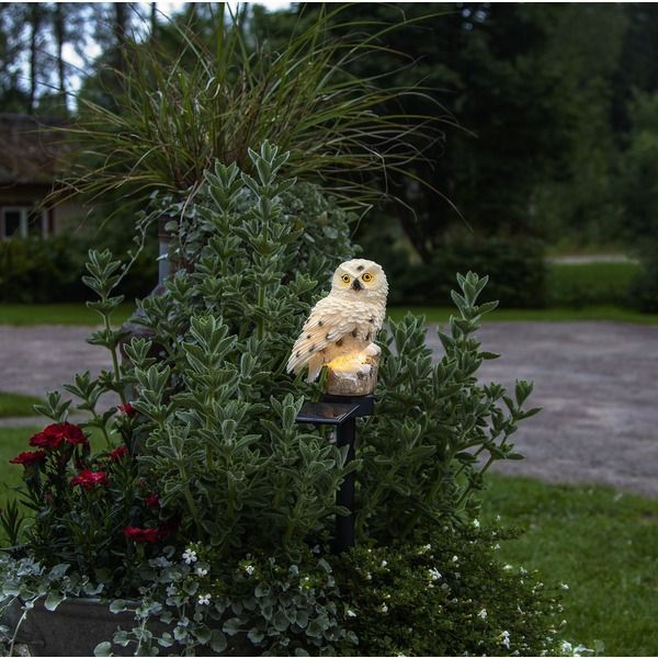 Solar Decoration Owl - IP44, Warmweiss, Dämmerungssensor