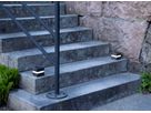 Solar Decoration Stonecube - Warmweiss, IP44, Grau