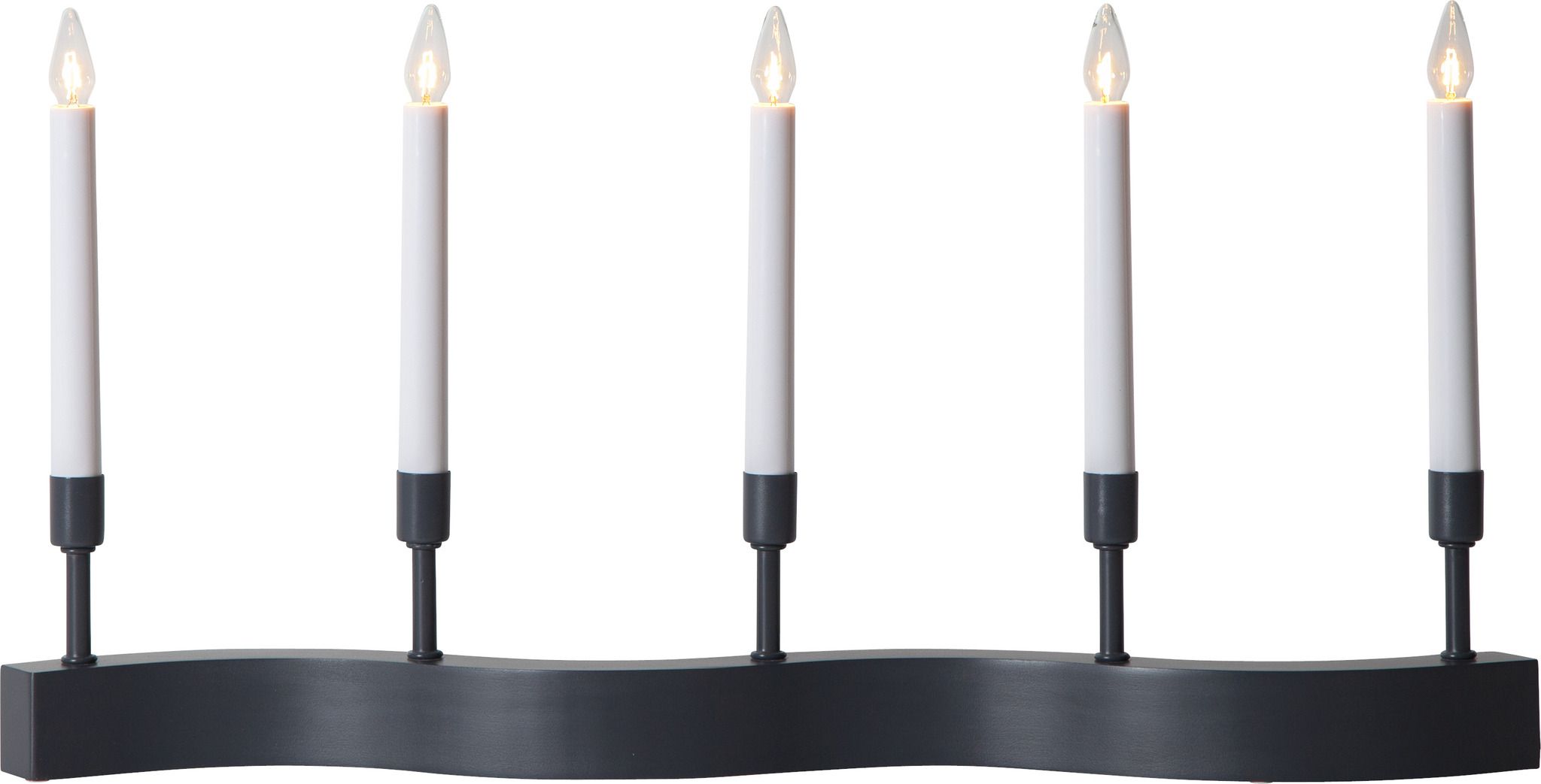Kerzenständer Flow - IP20, Neutralweiss, 5 LED's