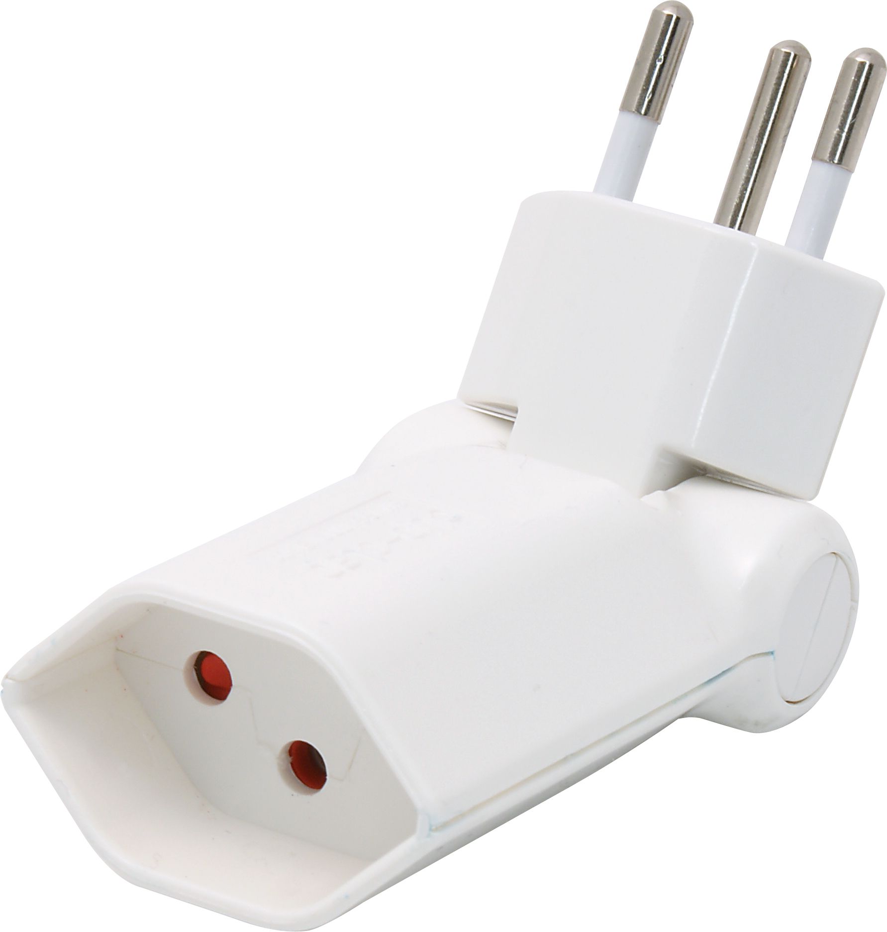 Abzweigstecker 1xT13, weiss - 1xT13, Stecker T12,180° klappbar, inkl. Kinderschutz