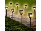 2x Solarfackel Flamme, Solarpanel: 5,5 V/0,88 W, LED chip 22Stk. 2835SMD, 3,7V 1200mAH Li-ion Höhe o - 2x Solarfackel Flamme, Solarpanel: 5,5 V/0,88 W, LED chip 22Stk. 2835SMD, 3,7V 1200mAH Li-ion Höhe o