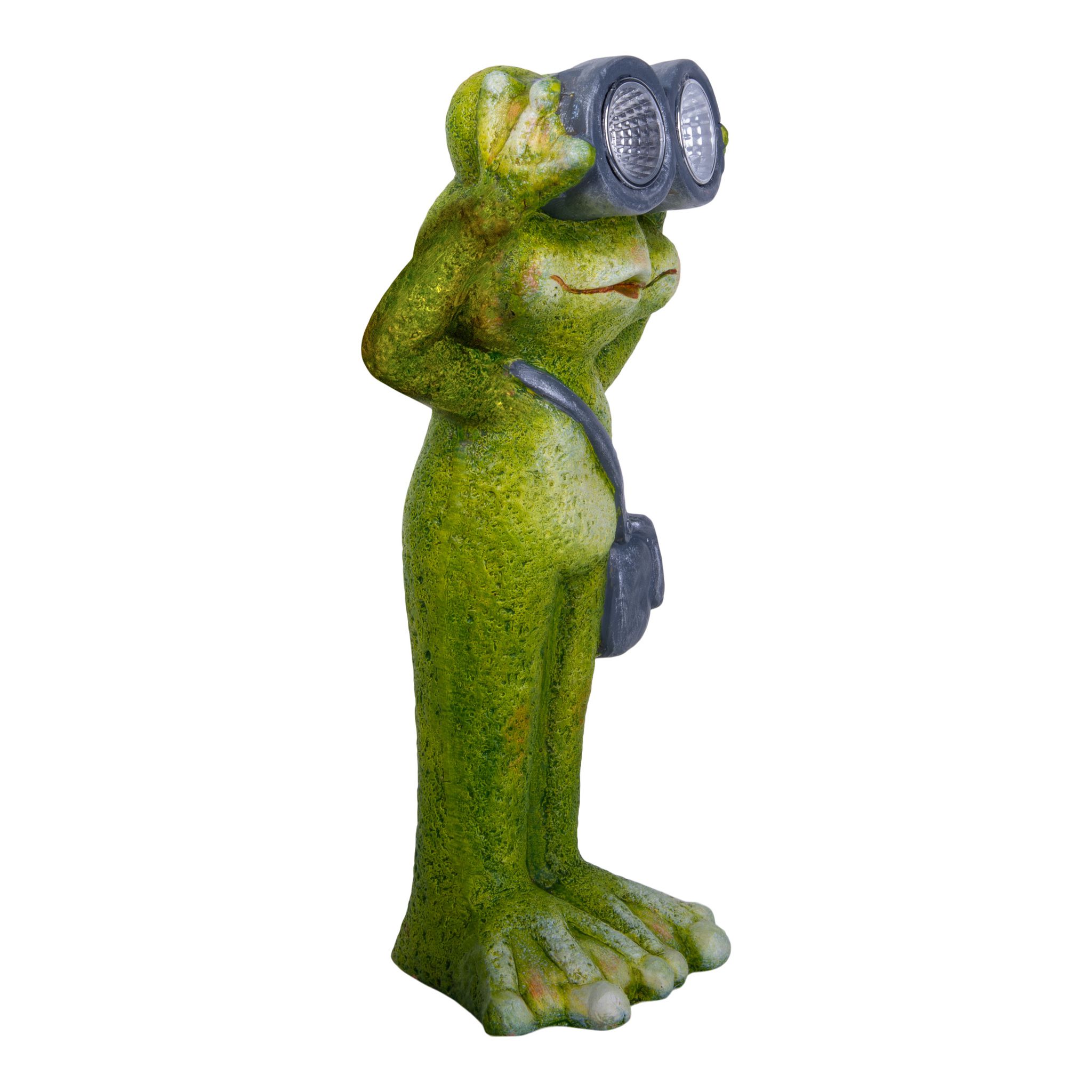 LED Solarleuchte FROSCH H: 30 cm - IP44, 0.5W, Warmweiss