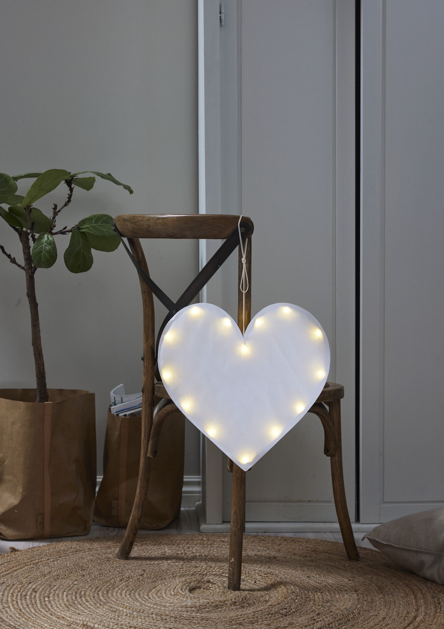 Hängende Decoration Milla - Indoor, Warmweiss, Weiss