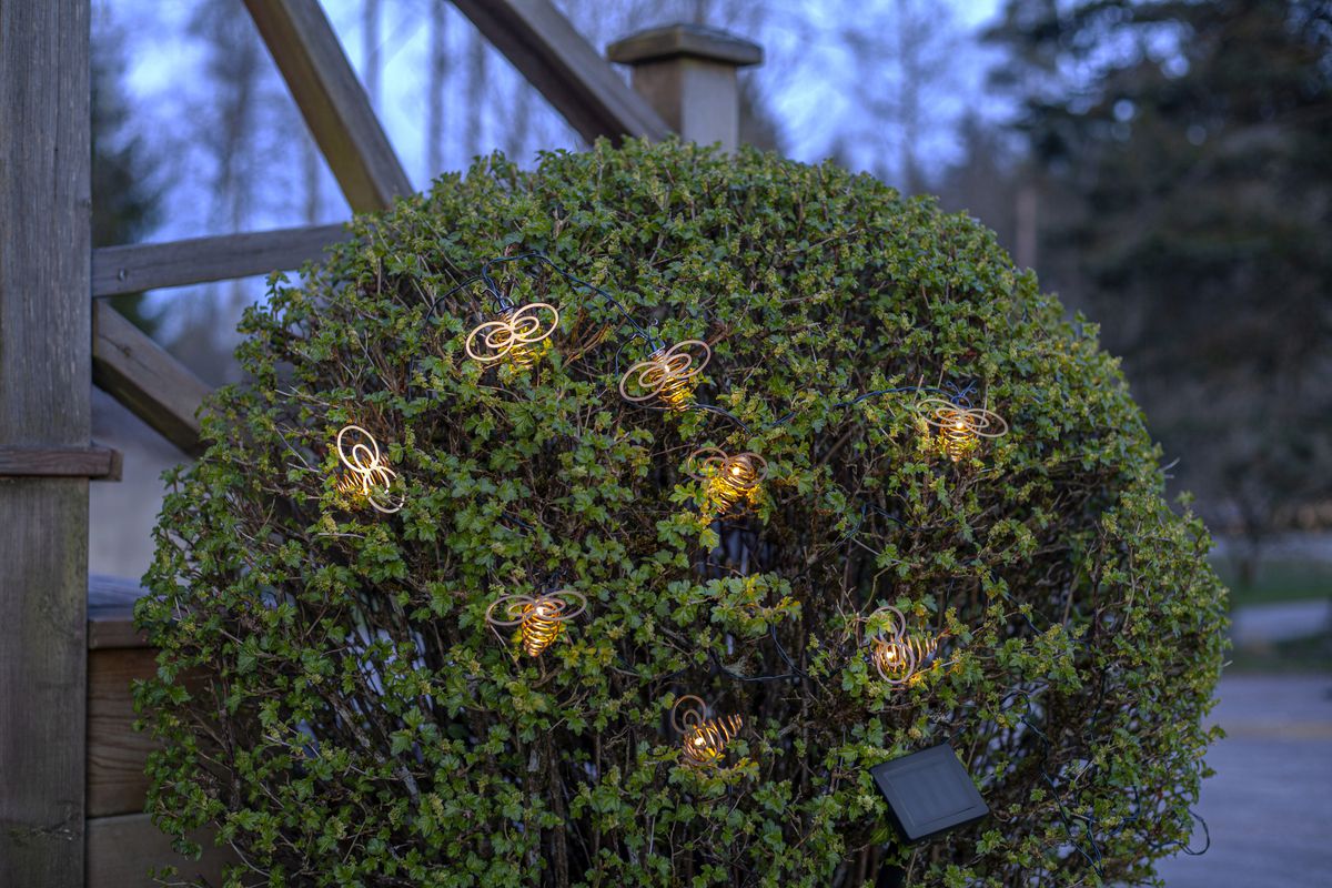 Solar Lichterkette Wings - IP44, Warmweiss, 8 LED