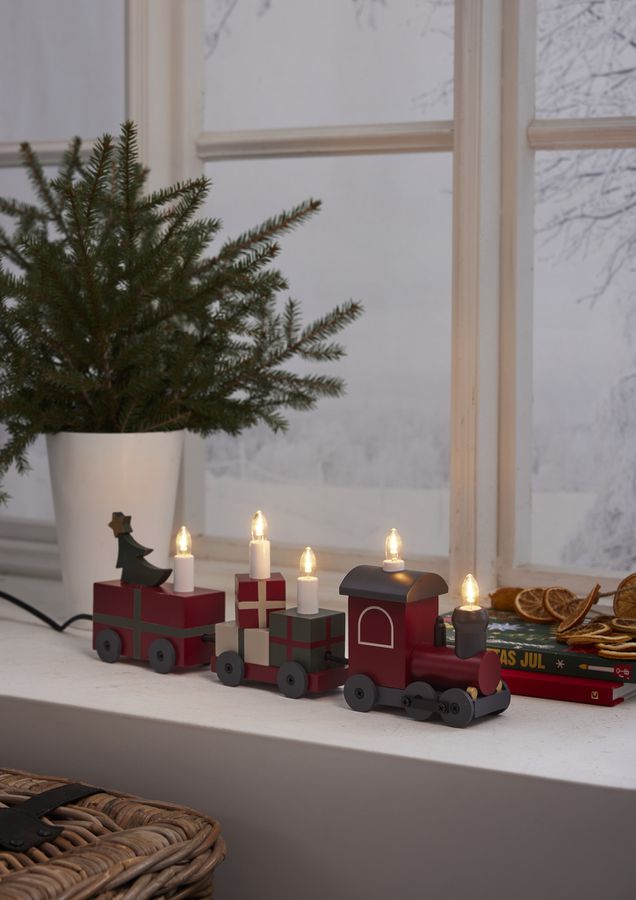 Indoor Decoration CHRISTMAS TRAIN - IP20, Warmweiss,Multicolor