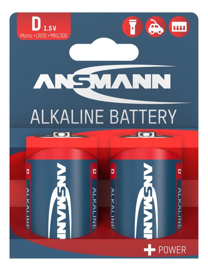 Alkaline Batterie Mono D / LR20 - 2er Blister