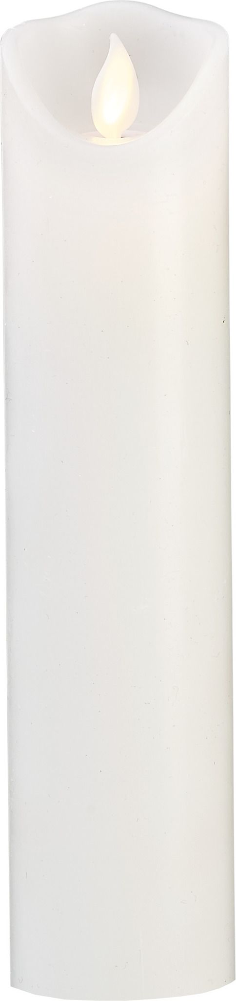 LED Pillar Kerze M-Twinkle - Indoor, Weiss, 20cm Höhe, Timerfunktion