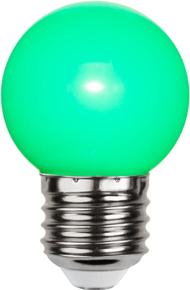 LED Leuchtmittel E27 G45 Outdoor Lighting - E27, Grün, 1W, 220-240VAC