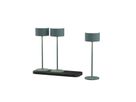 Akku-Tischleuchten 3er Set mit Ladestation Tavolo Fresh Green - 3000-6500K,170lm, IP44
