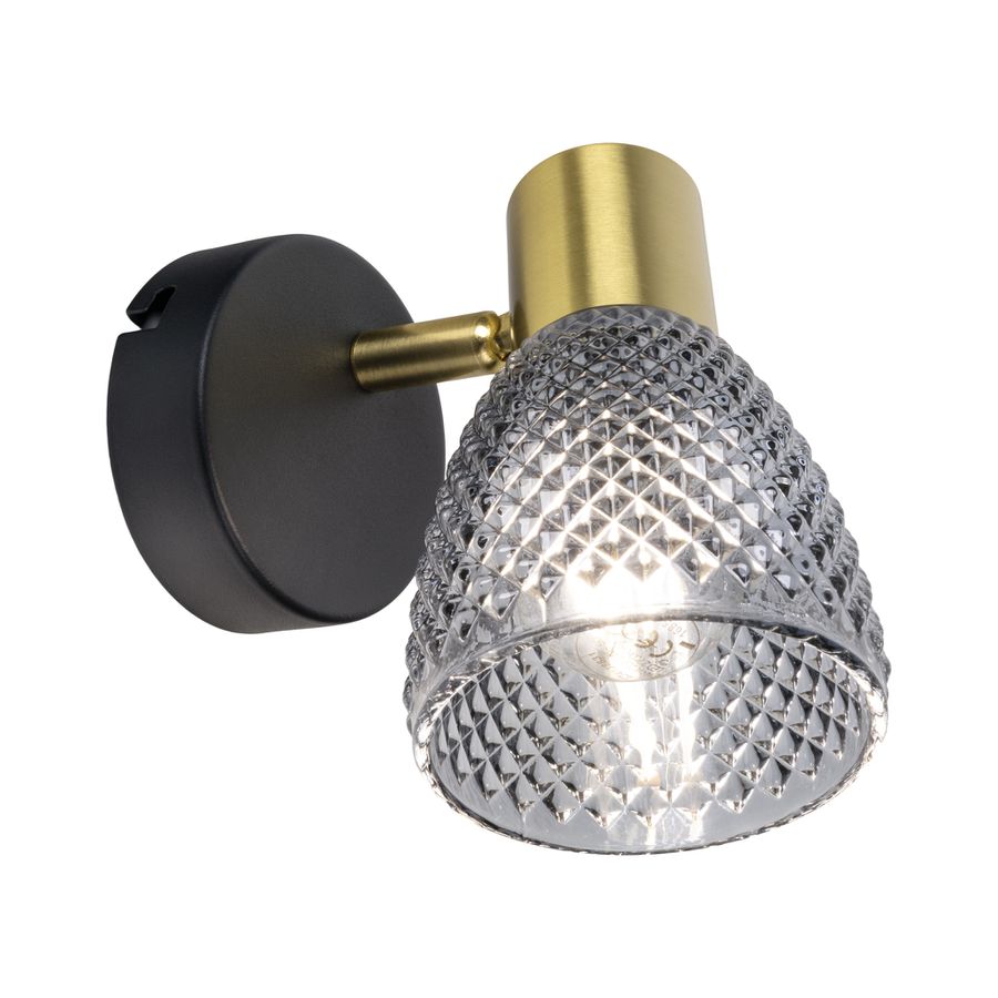 1er Spot Wand-/Deckenleuchte LINDITA exkl. Leuchtmittel - E14, IP20, 230V