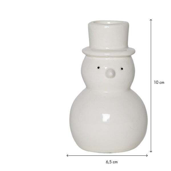 Kerzenhalter 2-p Snowy - Indoor, 10 cm Höhe