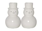 Kerzenhalter 2-p Snowy - Indoor, 10 cm Höhe