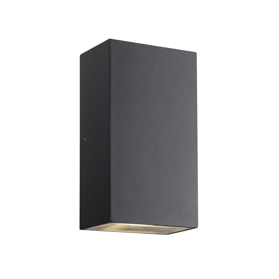LED Wandanbauleuchte Rold Flat - 2X5W, 2x350lm, 3000K, IP54, CRI 80, 2x125°, schwarz, nicht dimmbar, L=90mm, B=55mm, H=160mm