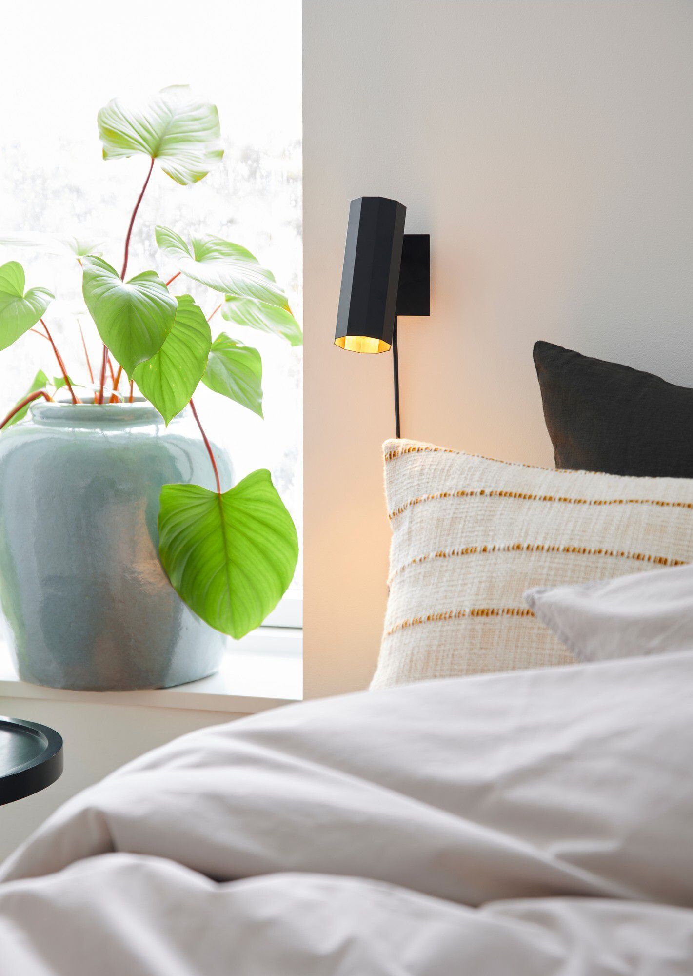 Alanis , Wandleuchte, Schwarz - GU10, IP20, max.LED 5W