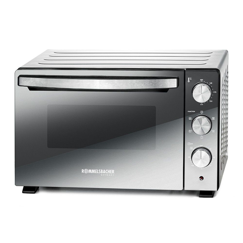 Back & Grill Ofen mit Drehspiess & Umluft - Back & Grill Ofen mit Drehspiess & Umluft 230V, 1500W, schwarz/silber
