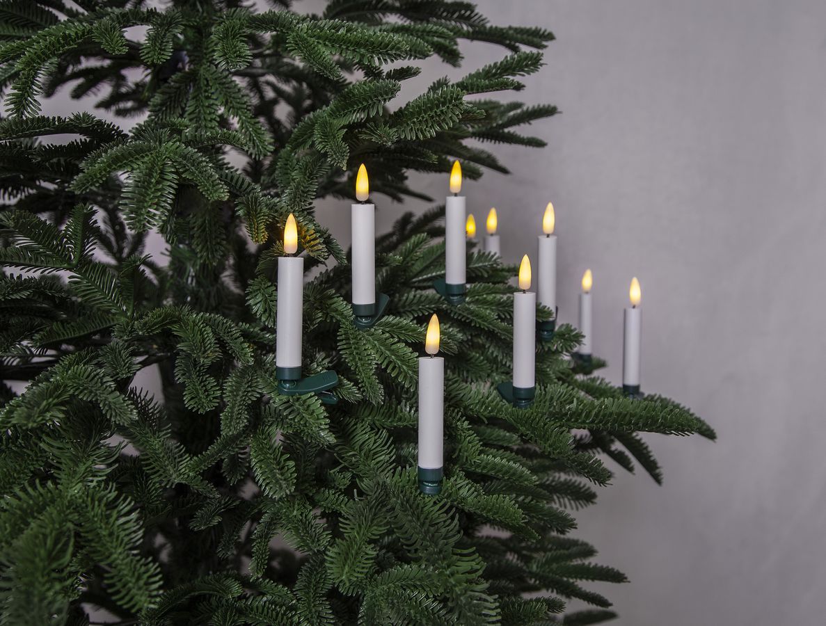 Baumkerzen Flamme - IP20, Warmweiss, Weiss