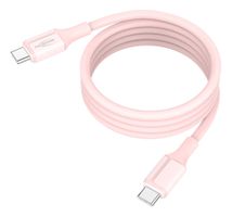 Magnetisches Silikonkabel USB-C auf USB-C, 120cm rose - Magnetisches Silikonkabel USB-C auf USB-C, 120cm rose