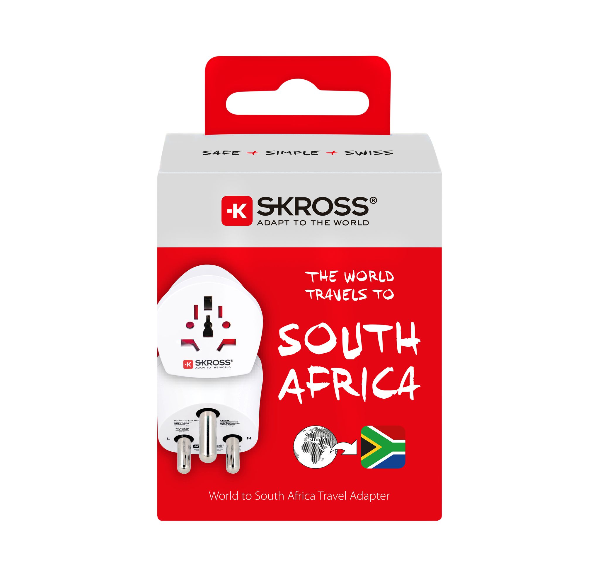 Country World to South Africa - Out: Südafrika, In: CH, IT, BRA, UK, USA/Japan, 2-Pol EU, AUS/China